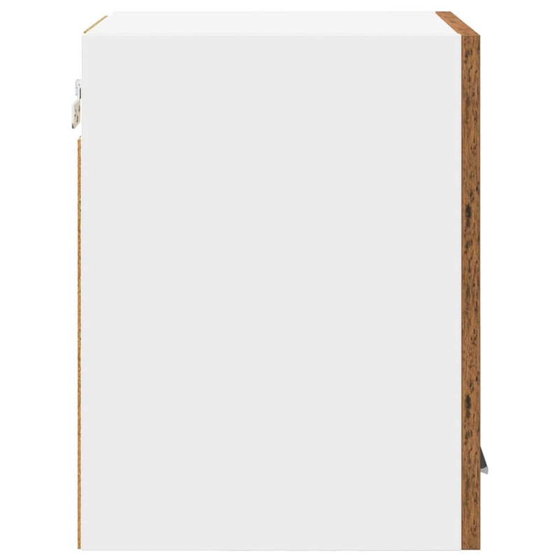 vidaXL Függő szekrény Riga 2 pcs Régi fa és fehér 30 x 31 x 40 cm