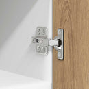 vidaXL Függő szekrény tárolóval Riga 2 pcs Artisan tölgy és fehér