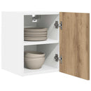 vidaXL Függő szekrény 2 pcs Artisan tölgy és fehér 30 x 31 x 40 cm
