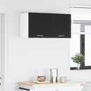 vidaXL Függő szekrény 2 pcs Fekete tölgy és fehér 40 x 31 x 40 cm