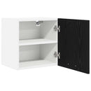 vidaXL Függő szekrény 2 pcs Fekete tölgy és fehér 40 x 31 x 40 cm