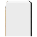 vidaXL Függő szekrény Riga 2 pcs Fekete tölgy és fehér 40 x 31 x 40 cm