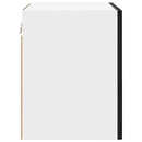 vidaXL Függő szekrény 2 pcs Fekete tölgy és fehér 40 x 31 x 40 cm