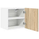vidaXL Függő szekrény Riga 2 pcs Sonoma tölgy és fehér 40 x 31 x 40 cm