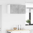 vidaXL Függő szekrény 2 pcs Beton szürke és fehér 40 x 31 x 40 cm