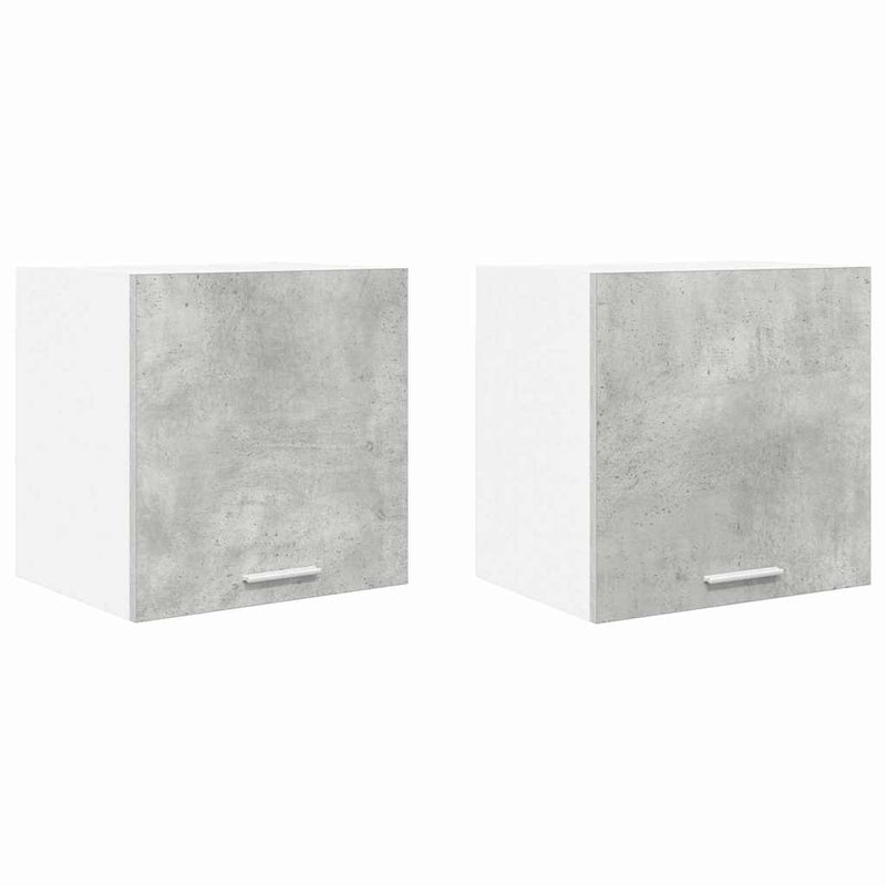vidaXL Függő szekrény Riga 2 pcs Beton szürke és fehér 40 x 31 x 40 cm
