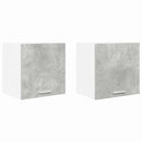 vidaXL Függő szekrény 2 pcs Beton szürke és fehér 40 x 31 x 40 cm