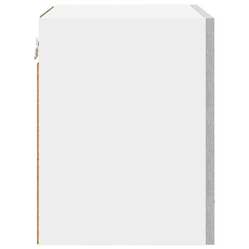 vidaXL Függő szekrény Riga 2 pcs Beton szürke és fehér 40 x 31 x 40 cm