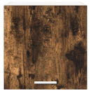 vidaXL Függő szekrény tárolóval Riga 2 pcs Füstölt tölgy és fehér