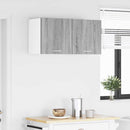 vidaXL Függő szekrény tárolóval Riga 2 pcs Szürke Sonoma és fehér