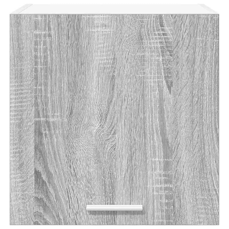 vidaXL Függő szekrény tárolóval Riga 2 pcs Szürke Sonoma és fehér