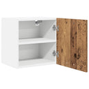 vidaXL Függő szekrény 2 pcs Régi fa és fehér 40 x 31 x 40 cm Faanyag