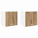 vidaXL Függő szekrény 2 pcs Artisan tölgy és fehér 40 x 31 x 40 cm