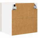 vidaXL Függő szekrény tárolóval Riga 2 pcs Artisan tölgy és fehér