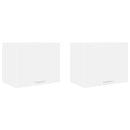 vidaXL Függő szekrény ajtóval Riga 2 pcs Fehér 50 x 31 x 40 cm Faanyag