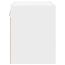vidaXL Függő szekrény tárolóval 2 pcs Fehér 50 x 31 x 40 cm Faanyag