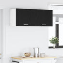 vidaXL Függő szekrény 2 pcs Fekete tölgy és fehér 50 x 31 x 40 cm