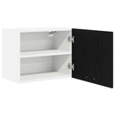 vidaXL Függő szekrény 2 pcs Fekete tölgy és fehér 50 x 31 x 40 cm