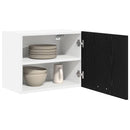 vidaXL Függő szekrény 2 pcs Fekete tölgy és fehér 50 x 31 x 40 cm
