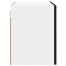 vidaXL Függő szekrény Riga 2 pcs Fekete tölgy és fehér 50 x 31 x 40 cm