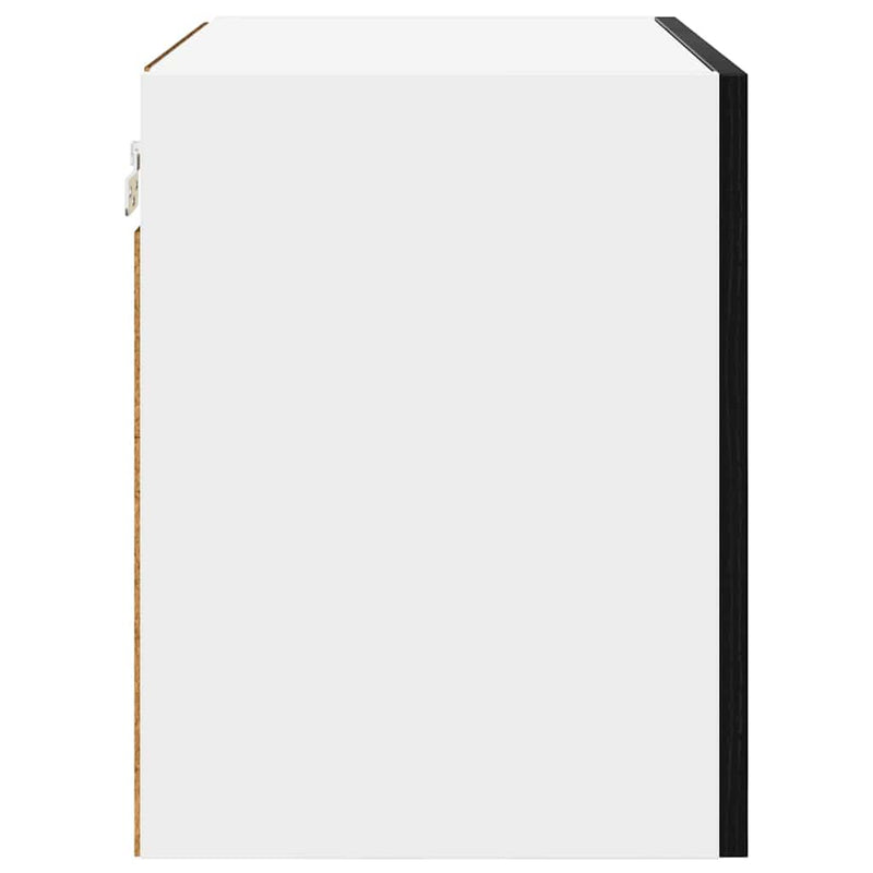 vidaXL Függő szekrény Riga 2 pcs Fekete tölgy és fehér 50 x 31 x 40 cm