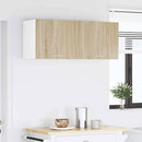 vidaXL Függő szekrény 2 pcs Sonoma tölgy és fehér 50 x 31 x 40 cm