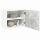 vidaXL Függő szekrény 2 pcs Beton szürke és fehér 50 x 31 x 40 cm