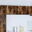 vidaXL Függő szekrény Riga Füstölt tölgy és fehér 50 x 31 x 40 cm