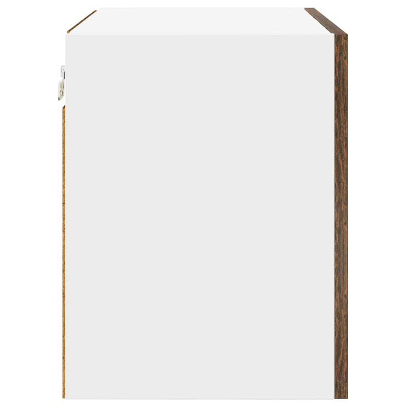 vidaXL Függő szekrény Riga Füstölt tölgy és fehér 50 x 31 x 40 cm