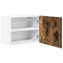vidaXL Függő szekrény 2 pcs Füstölt tölgy és fehér 50 x 31 x 40 cm