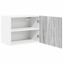 vidaXL Függő szekrény Szürke Sonoma és fehér 50 x 31 x 40 cm Faanyag