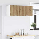 vidaXL Függő szekrény 2 pcs Artisan tölgy és fehér 50 x 31 x 40 cm