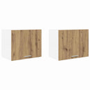 vidaXL Függő szekrény 2 pcs Artisan tölgy és fehér 50 x 31 x 40 cm