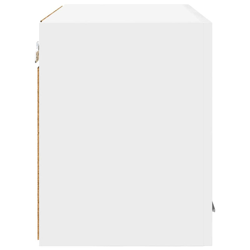 vidaXL Függő szekrény ajtóval Riga 2 pcs Fehér 60 x 31 x 40 cm Faanyag