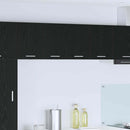 vidaXL Függő szekrény 2 pcs Fekete tölgy és fehér 60 x 31 x 40 cm