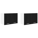 vidaXL Függő szekrény 2 pcs Fekete tölgy és fehér 60 x 31 x 40 cm