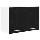 vidaXL Függő szekrény 2 pcs Fekete tölgy és fehér 60 x 31 x 40 cm