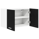 vidaXL Függő szekrény 2 pcs Fekete tölgy és fehér 60 x 31 x 40 cm