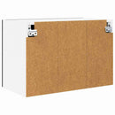 vidaXL Függő szekrény 2 pcs Fekete tölgy és fehér 60 x 31 x 40 cm