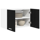 vidaXL Függő szekrény 2 pcs Fekete tölgy és fehér 60 x 31 x 40 cm