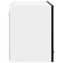 vidaXL Függő szekrény 2 pcs Fekete tölgy és fehér 60 x 31 x 40 cm