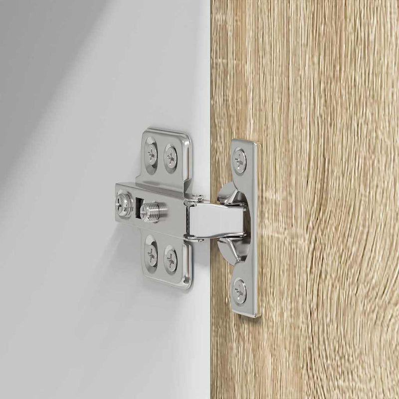 vidaXL Függő szekrény Riga 2 pcs Sonoma tölgy és fehér 60 x 31 x 40 cm