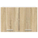 vidaXL Függő szekrény 2 pcs Sonoma tölgy és fehér 60 x 31 x 40 cm