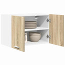 vidaXL Függő szekrény 2 pcs Sonoma tölgy és fehér 60 x 31 x 40 cm