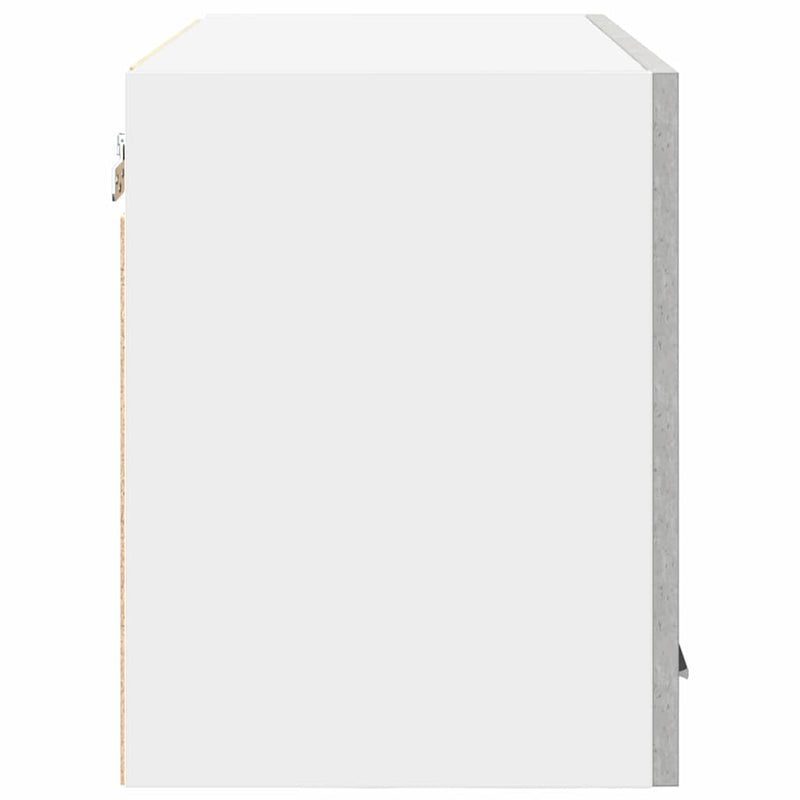 vidaXL Függő szekrény Riga 2 pcs Beton szürke és fehér 60 x 31 x 40 cm