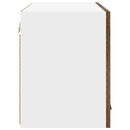 vidaXL Függő szekrény Riga Füstölt tölgy és fehér 60 x 31 x 40 cm