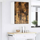 vidaXL Függő szekrény 2 pcs Füstölt tölgy és fehér 60 x 31 x 40 cm
