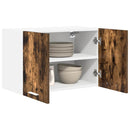 vidaXL Függő szekrény 2 pcs Füstölt tölgy és fehér 60 x 31 x 40 cm