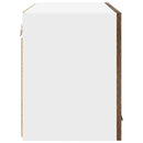 vidaXL Függő szekrény 2 pcs Füstölt tölgy és fehér 60 x 31 x 40 cm