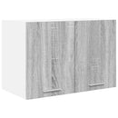 vidaXL Függő szekrény 2 pcs Szürke Sonoma és fehér 60 x 31 x 40 cm